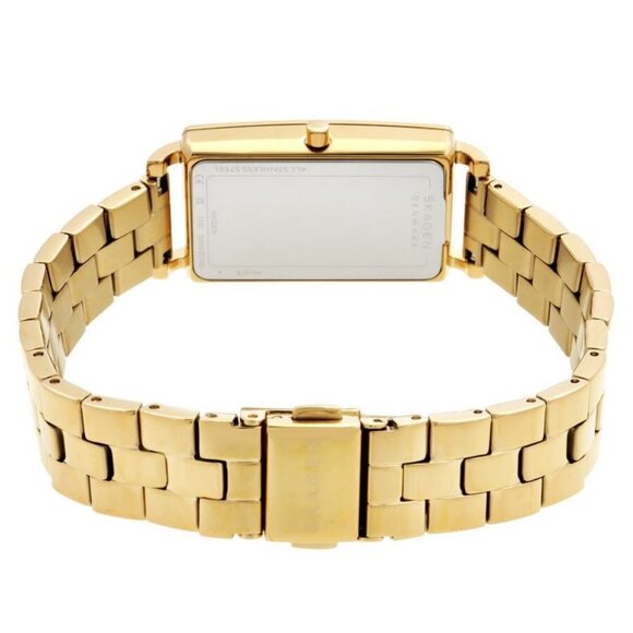 NWT Authentic Skagen Hagen Lille Quartz Gold Dial Women's Watch - Picture 3 of 3